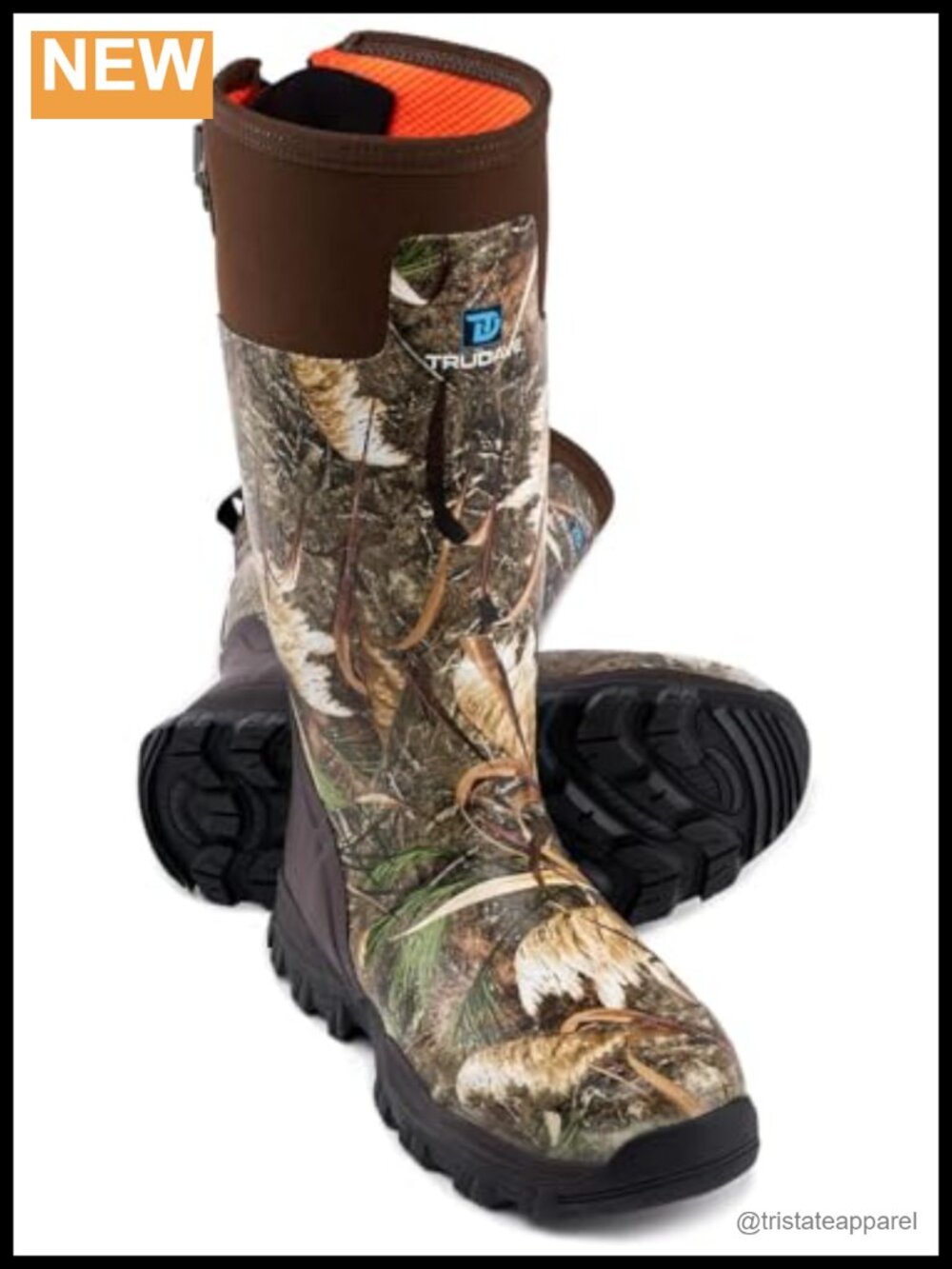 Waterproof Rubber Hunting Boots 5mm Neoprene Steel Shank Men's